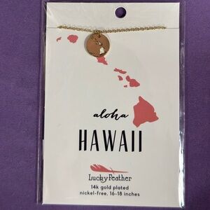 Gold “states “ Pendant Necklace